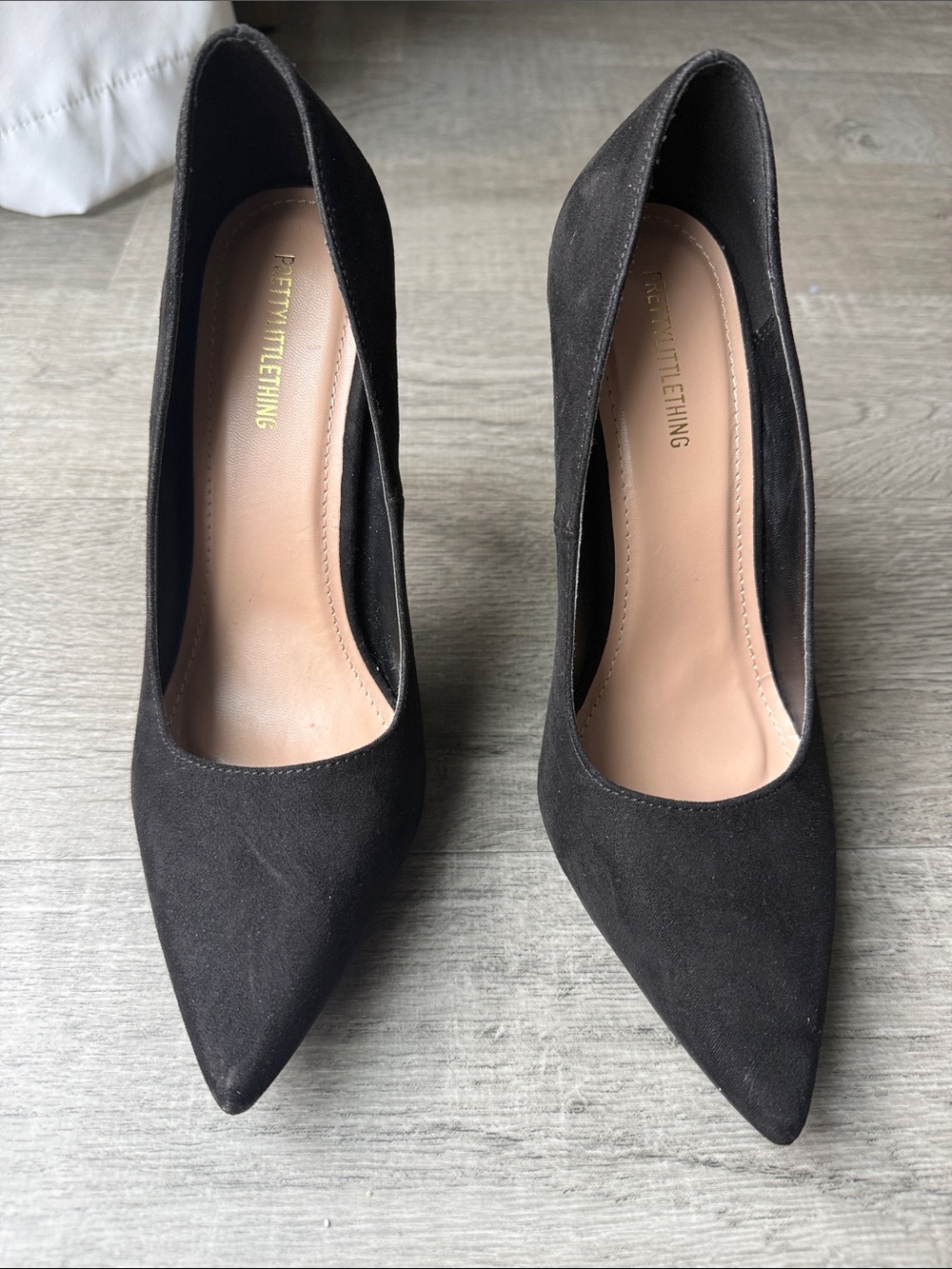 PrettyLittleThing Black Pointed Toe Suede Pumps - Classic Stiletto